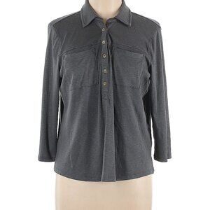 Sonoma Women's Charcoal Button-Down Shirt